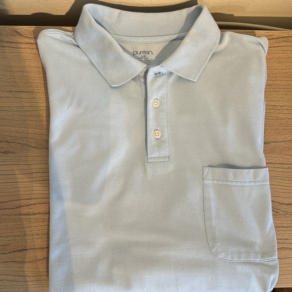 Light blue Men’s Polo - Picture 2 of 7